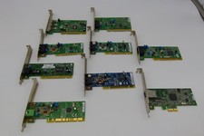 Lot of 9 pcs – PC Parts – Gigabit LAN, Data/Fax Modem Card & etc. picture