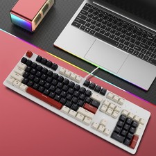 104-Key Wired Mechanical Linear Switch Gaming Keyboard Blue Switch Customizable picture
