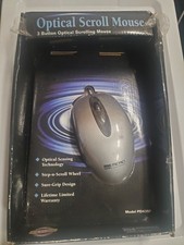 Micro Innovations PS/2 Optical Scroll Mouse Model PD430P NEW OLD STOCK (NOS) picture