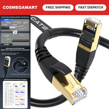 High-Speed Cat 8 Ethernet Cable 65FT, 40Gbps, 2000MHz, RJ45 LAN Network Cable picture