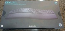 NIB Logitech ERGO K860 Wireless Keyboard - Black Bluetooth & Dongle Ergonomic picture