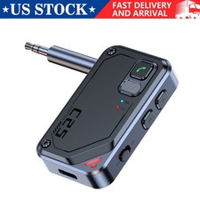 NEW Bluetooth5.3 Car Wireless Transmitter Receiver Adapter AUX Audio 3.5mm Jack picture