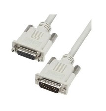 L-Com CS2N15MF-15 Premium Molded D-Sub Cable DB15 Male / Female 15ft picture