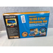 Linksys EtherFast 10/100 8-Port Workgroup Hub EFAH08W Version 2.0 Blue Black picture