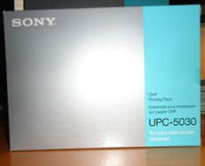 LOT OF 2x SONY UPC-5030 OHP COLOR PRINTING PACKS (50 PRINTS PER PACK)  = N E W = picture