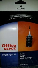 Office Depot Inkjet Refill Kits for HP - Black Ink for Printer Cartridge picture