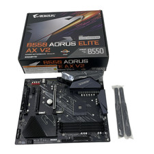 GIGABYTE B550 AORUS ELITE AX V2 Rev 1.5 AM4 ATX WiFi 6E Motherboard #U5688 picture
