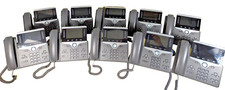 Lot of 15 Cisco 8851 CP-8851-K9 VoIP IP Business Phones w/ Stands Handset Cords picture