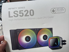 Deepcool LS520 240mm AIO Liquid CPU Cooler Dual 120mm Fans Black LGA1700 picture