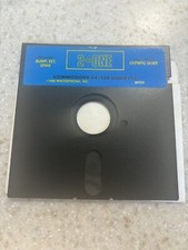 2 ON ONE OLYMPIC SKIER BUMP SET SPIKE COMMODORE 64 128 ATARI FLOPPY DISC GAME picture
