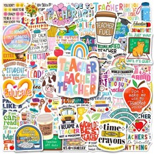 Shizvaeus 200PCS Teacher Stickers, Funny Appreciation Gifts Colorful  picture