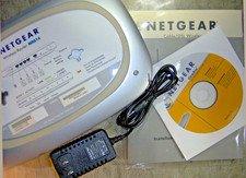 Used Netgear MR814 11 Mbps 4-Port 10/100 Wireless B Router NO Antenna Tests Good picture