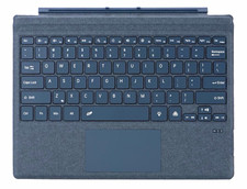 Zoof Keyboard Folio Case Backlit USB-C Touchpad for Surface Pro 3-7 Sapphire picture