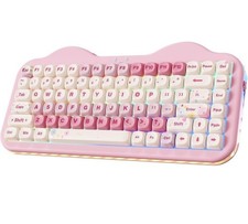 C75 Wireless Mechanical Keyboard,75% Layout, Hot-Swappable Candy Switch Pink picture
