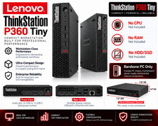 NEW Lenovo ThinkStation P360 Tiny PC -  No CPU/RAM/HDD/GPU - Barebone PC only picture