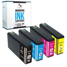 676XL T676XL Black Color Ink Cartridges Lot For Epson WorkForce picture
