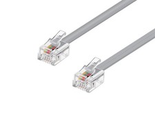 Monoprice Phone Cable, RJ11 (6P4C), Straight for Data - 14ft picture