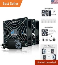 High-Performance 120mm Axial Fan with Speed Control - Ideal for PC & Consoles picture