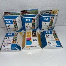 6x - HP 41 Tri Color Ink Original Ink Cartridge NEW Expired S1 picture