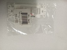 10 Pcs - 3 Port Decora Wall Plate Keystone Insert 3 Gang Jack White WallPlate picture