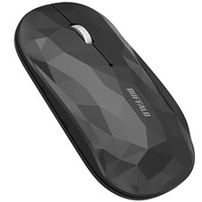Buffalo FLEXUS Wireless Mobile Mouse Geometry Design Black BSMBB335GBK picture