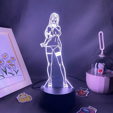 Game Final Fantasy Tifa Lockhart 3D Led RGB Night Light Birthday Gift for Friend picture