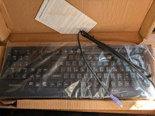 New Gateway Keyboard Wired PS/2 Model KB-0447 Part # 7005395 NIB US Mechanical picture