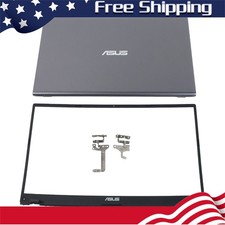 New For ASUS VivoBook X512 X512U V5000F Top Case Back Cover+Bezel Hinges Gray US picture