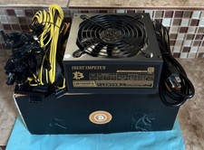 IBEST IMPETUS 1600W Mining Power Supply 90 Plus Gold 110V US Adapter Cable. NEW picture