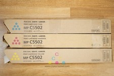 Cosmetic OEM Ricoh MPC5502,C4502 CMY Toner Cartridge 841752, 841753, 841754 picture