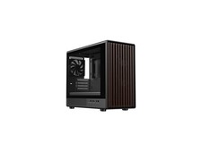 DIYPC DIY-mATX06-Wood Black USB3.0 /Type C Micro ATX Mid Tower Gaming Computer C picture