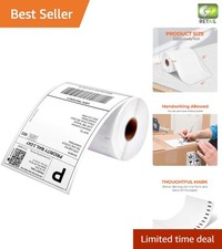 Durable 4x6 Shipping Labels - Ultra-Strong Adhesive, BPA-Free, 220 Sheets/Roll picture