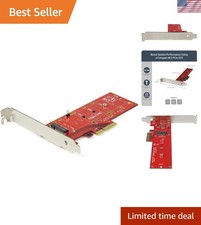 M2 PCIe SSD Adapter - x4 PCIe 3.0 NVMe / AHCI / NGFF / M-Key - Low Profile an... picture
