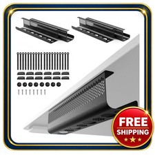 Cable Management Tray Kit 52PCS Under Desk Ventilated Metal picture