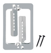 Low Volatge 1 Port Steel Drywall Bracket Wall Plate Mount Mud Ring Metal 10 Pack picture
