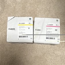 Canon PFI-2300Y/2300FP Genuine Original Yellow/Fluorescent Pink Ink Tanks picture