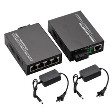 1000Mbps Ethernet Fiber Optic Media Converter Single Mode 4 RJ45 1 SC Port picture