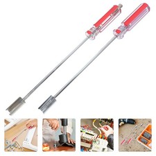 2Pcs Bnc Screwdriver Tool Set Red Cold Rolled Steel Durable Cable Installation picture