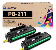MEGOFFICE Replacement for PB-211 PB211 Toner Cartridge Black 2-Pack picture
