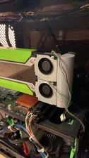 Ultra Short Dual Fan Cooling Mod Kit For NVIDIA Tesla P100 P40 M40 GPU picture