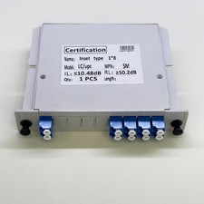 FTTH FTTX 1x8 LC UPC Fibre Optical Plug-in PLC Splitter LC Fiber Optic Connector picture