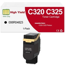 ** NEW Xerox Toner | C320 / C325 | 006R04823 | Black Only | With Chip | 1-Pack picture