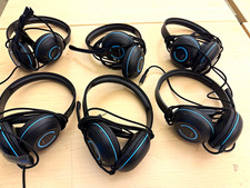 Lot of 6 Cyber Acoustics AC-5002 Wired 3.5mm Headsets w/Mic School picture