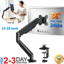 1 PC Black Single Monitor Arm Adjustable Stand Desk Mount Up to 35 Inch VESA picture