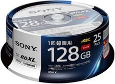 SONY Blu-ray Disc BD-R XL 128GB 4X Speed Printable Disc 25 discs picture