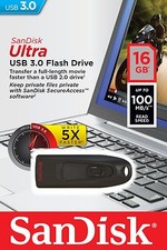 SanDisk 16GB Cruzer Ultra USB 3.0 100MB/s Flash Thumb Pen Drive SDCZ48-016G-U46 picture