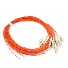 50Pcs 1.5M 50/125 OM2 LC UPC Multimode Simplex 0.9mm Fiber Optical Pigtail Cable picture