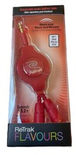 ReTrak  Retractable 3.2-Feet Audio Splitter Cable NEW in box picture