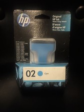 HP Genuine 02  Ink Cyan Cartridge [Brand New] Expired 2021 picture