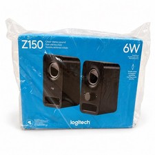 Logitech Z150 2.0 Channel Wired Computer Speakers 6W Stereo System Black picture